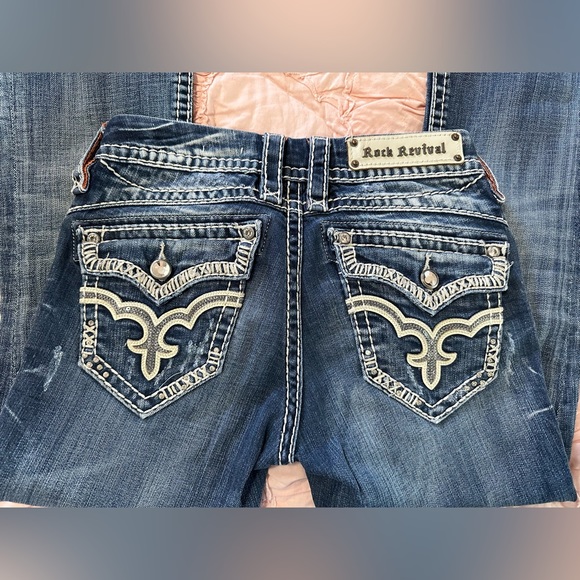 Women’s Rock Revival May Stretch Bootcut Jean Size 26 - Picture 4 of 7